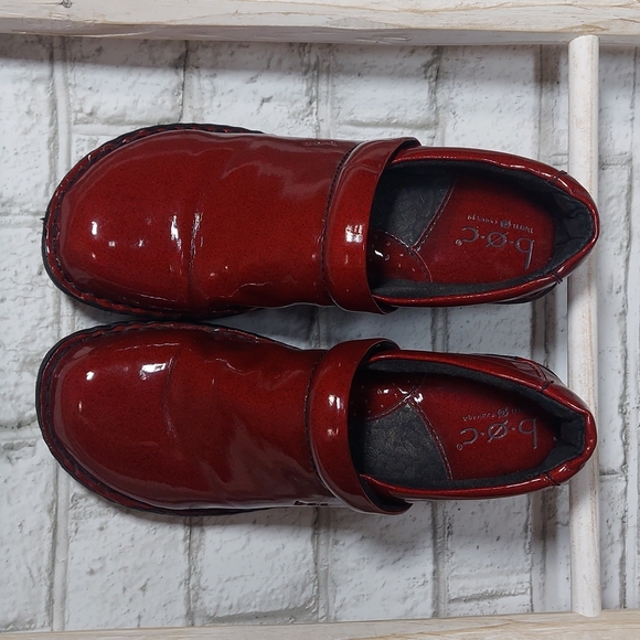 BOC Born Concept red patent leather clogs - Picture 2 of 5
